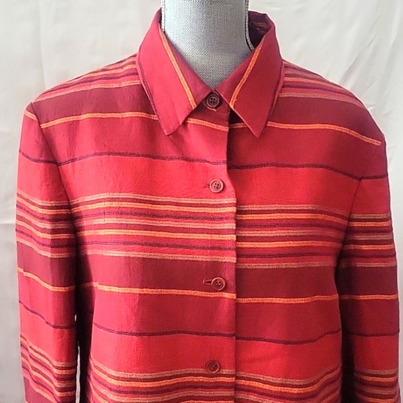 RENA ROWAN Brick Red Designer Jacket, Size: 14 - Picture 4 of 9